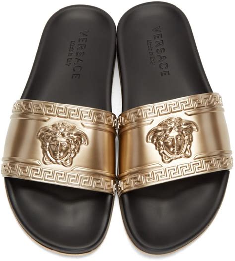 sandalias versace para hombre|Men's Versace Designer Sandals & Slides .